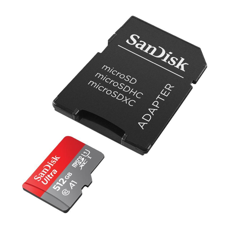 Pomnilniška kartica SDXC SANDISK MICRO 512GB ULTRA, 150MB/s, UHS-I, C10, A1, ada