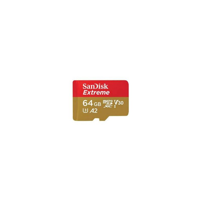 Pomnilniška kartica SDXC SANDISK MICRO 64GB EXTREME KAMERA/DRON, 170/80MB/s, A2,