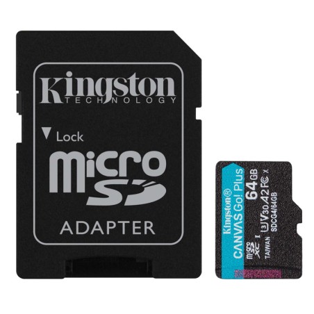 Spominska kartica microSD 64GB KINGSTON Canvas Go! Plus