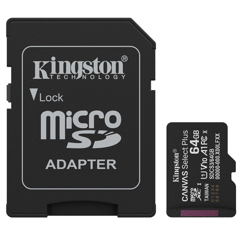 Spominska kartica Kingston Canvas Select Plus microSD 64GB