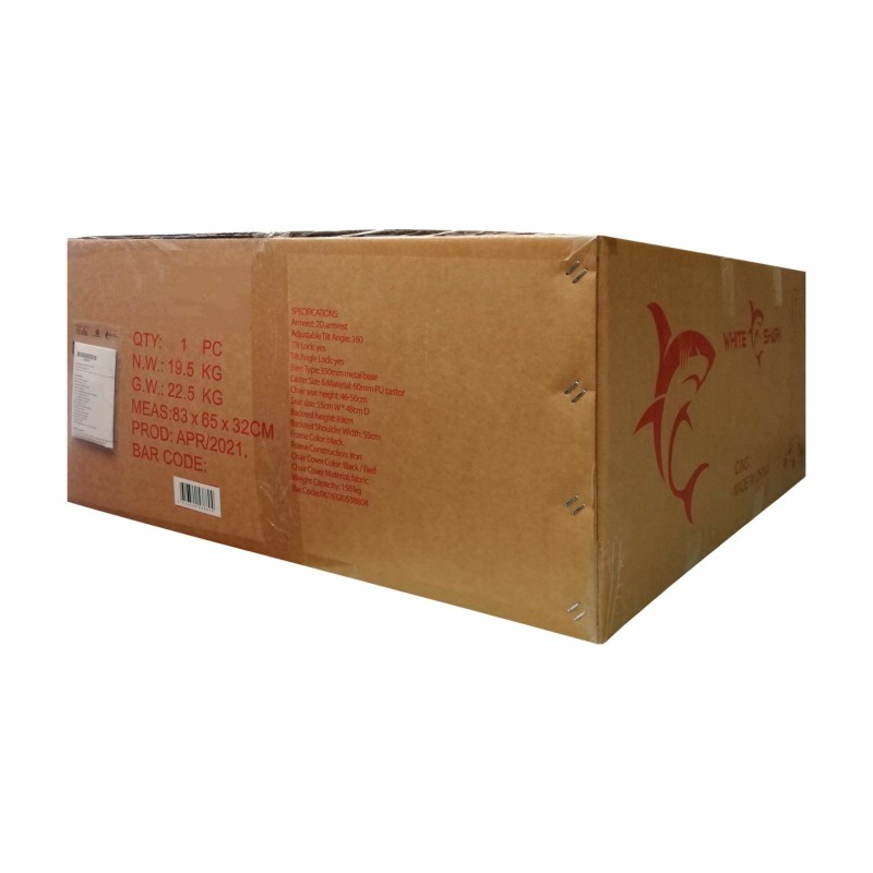 Gaming stol WHITE SHARK THUNDERBOLT, črn