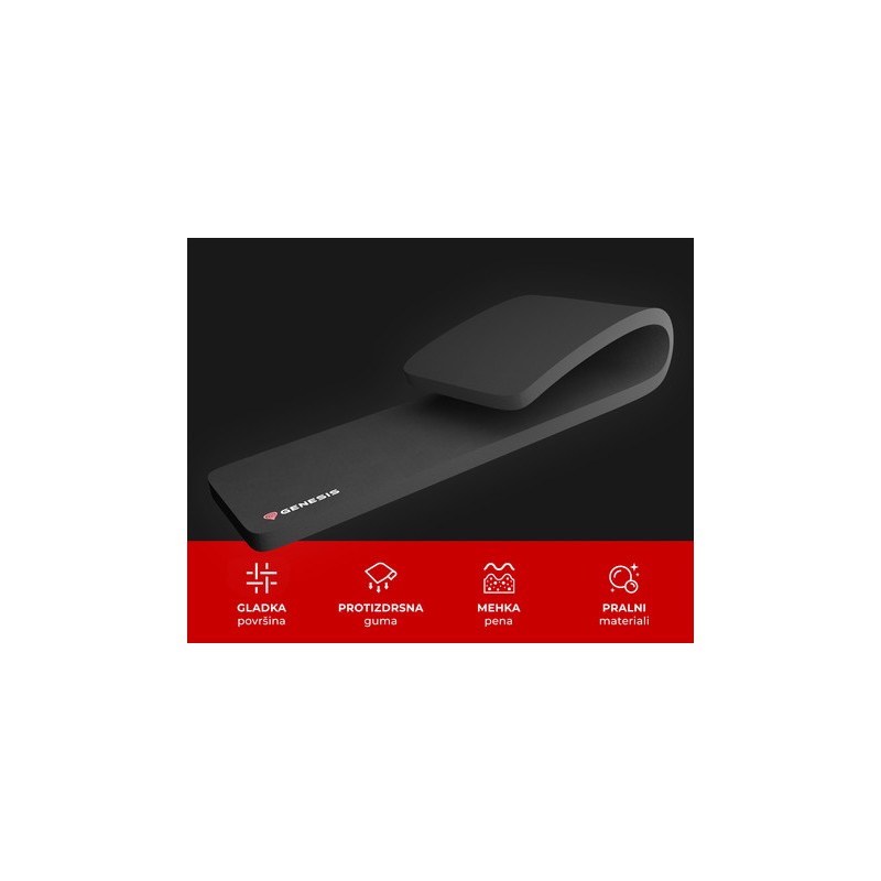 Podloga za zapestje GENESIS RUBID 400, ergonomska