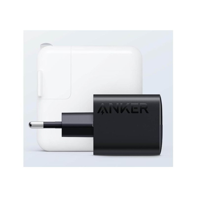 Polnilec Anker 323 USB-A/C, 33W, bel, A2331G21