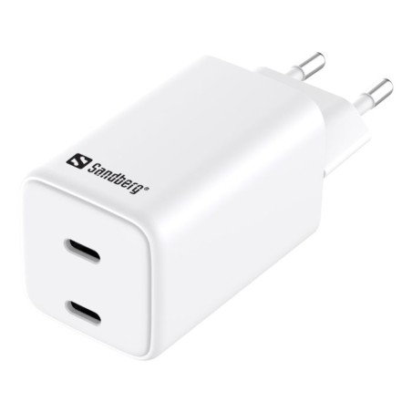 Polnilec Sandberg AC Dual USB-C PD 65W (EU), 441-56