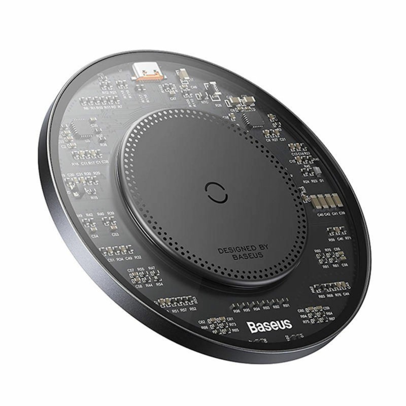 Brezžični polnilec Baseus CCJJ050001, 15W QI transparent