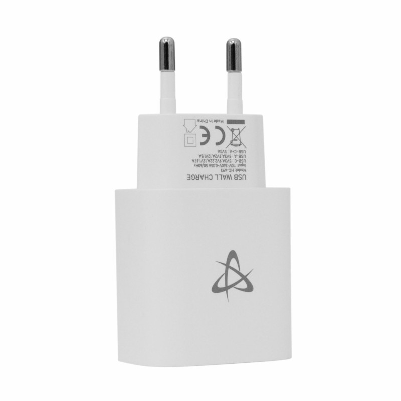 Polnilec SBOX HC-693, USB-A, USB-C, bel