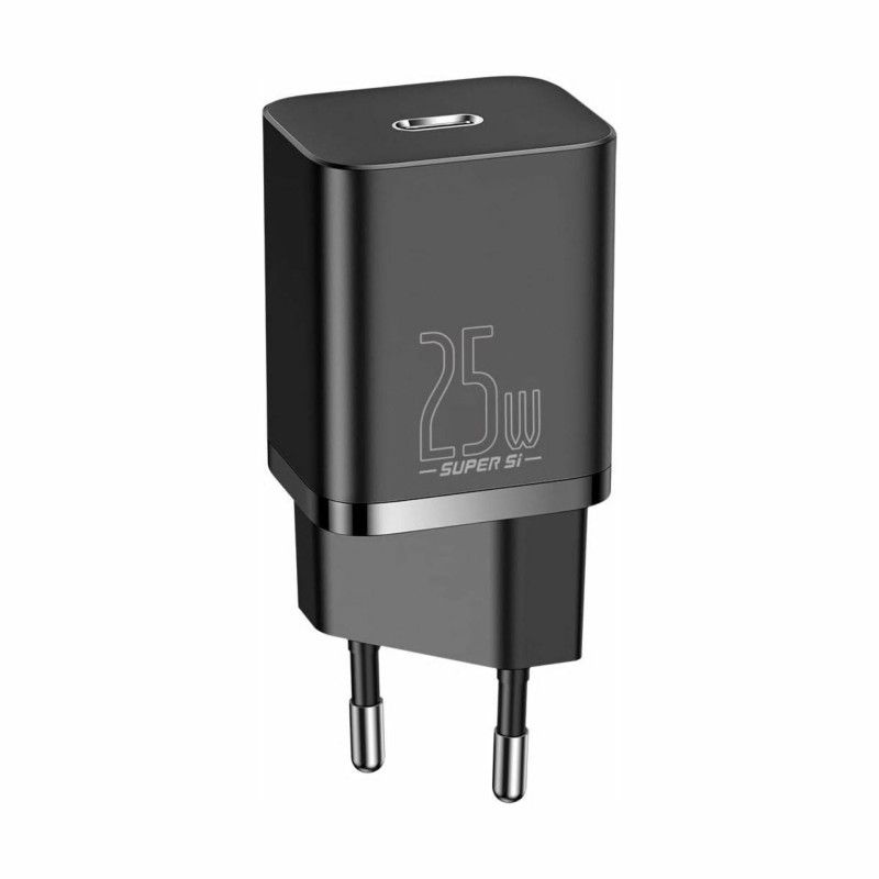 Polnilec Baseus CCSP020101, 25W QC, USB-C, črn