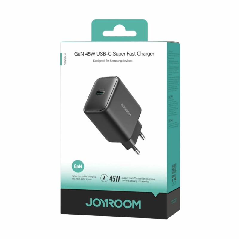 Polnilec Joyroom JR-TCG13, 45W QC PD, USB-C, črn