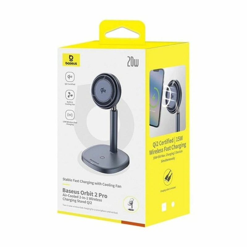 Brezžični polnilec Baseus Swan Pro Air, 20W Magsafe, srebrn