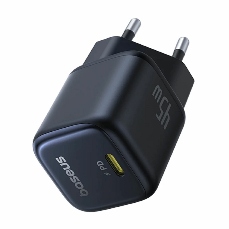 Polnilec Baseus PicoGo, 45W QC PD, USB-C, kozmik črna