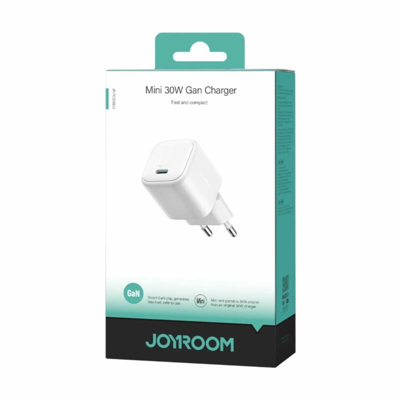 Polnilec Joyroom JR-TCG15, 30W QC BD, USB-C, bel