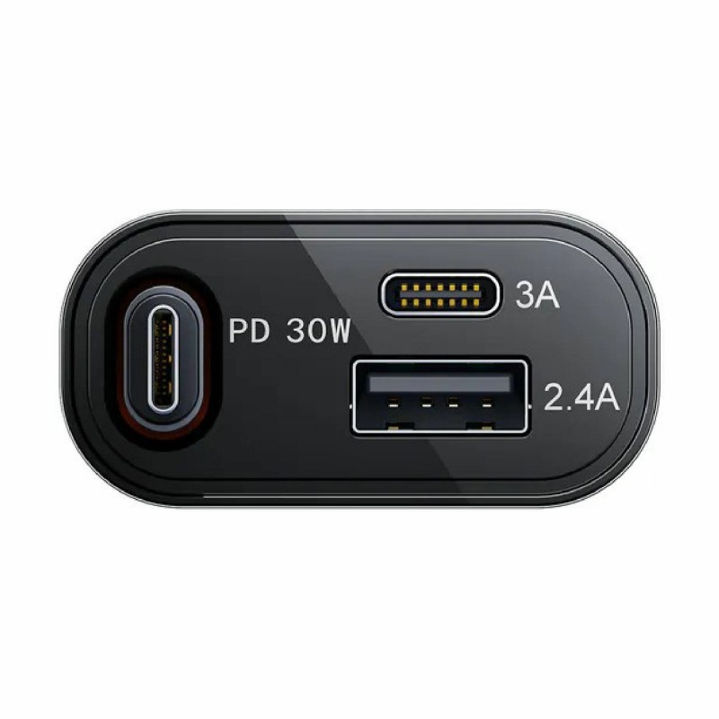 Avtomobilski polnilec Joyroom JR-CCL07, 45W PD QC, USB-A, USB-C, črn