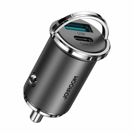 Avtomobilski polnilec Joyroom 45W PD QC, USB-A, USB-C, črn