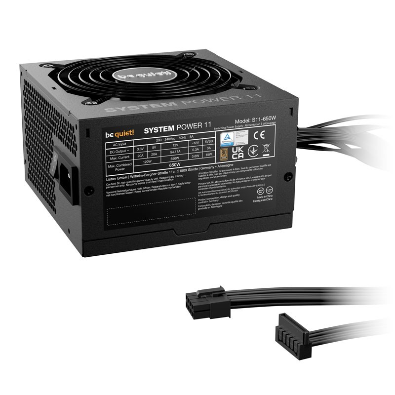 Napajalnik BE QUIET! System Power 11, 650W, 80Plus Bronze
