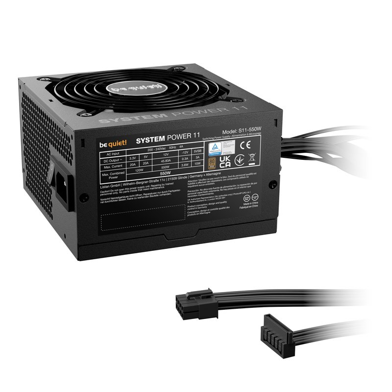 Napajalnik BE QUIET! System Power 11, 550W, 80Plus Bronze