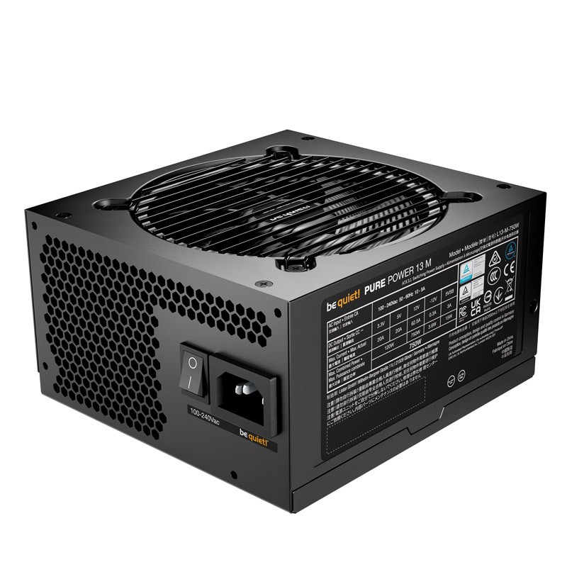 Napajalnik BE QUIET! Pure Power 13 M (BP026EU), 750W, 80Plus Gold, modularen