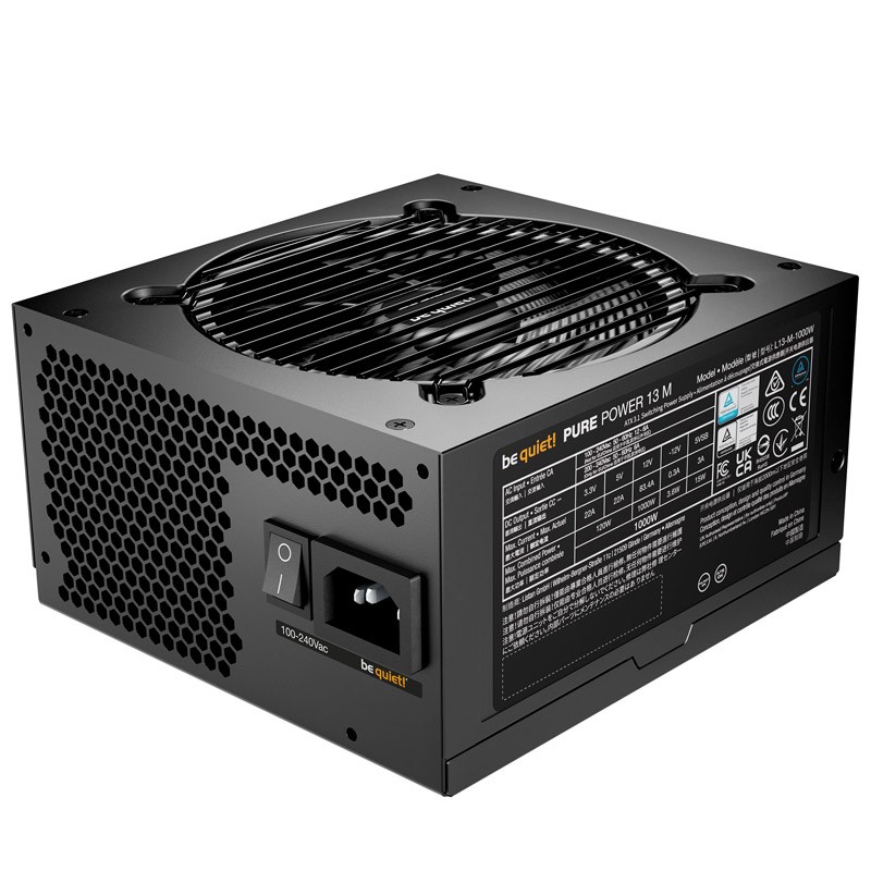 Napajalnik BE QUIET! Pure Power 13 M (BP028EU), 1000W, 80Plus Gold, modularen