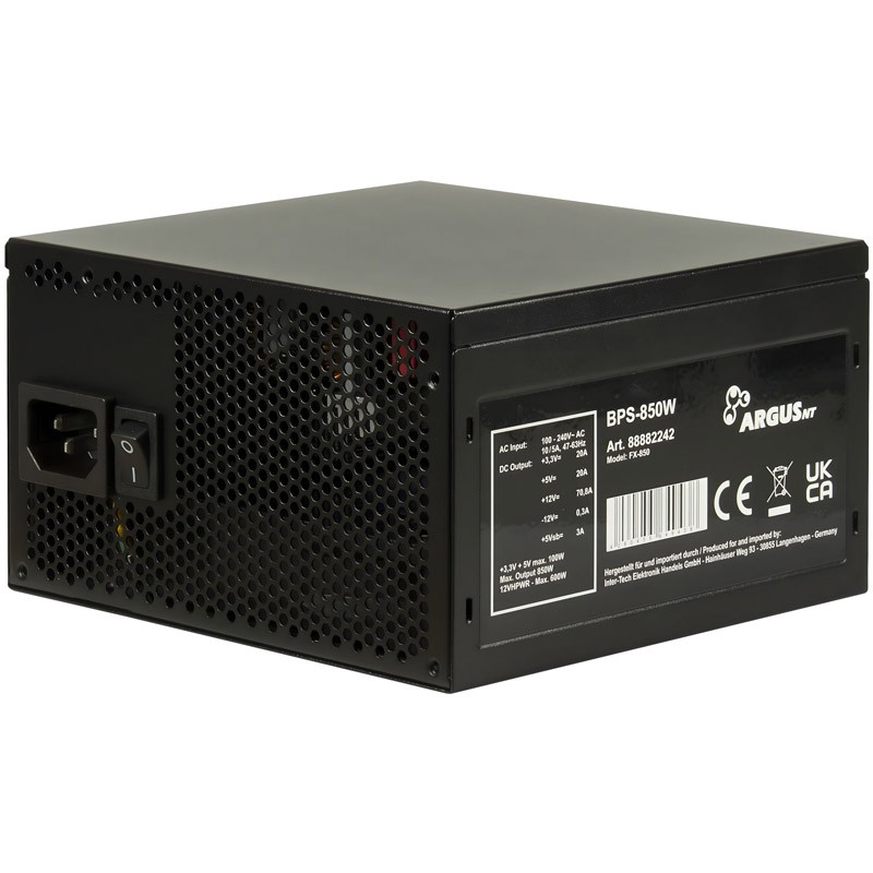 Napajalnik INTER-TECH Argus BPS-850W, 80Plus Bronze