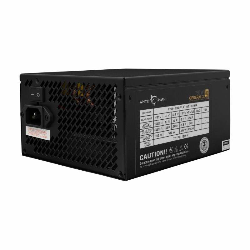 Napajalnik WHITE SHARK GENERAL-2 GPSU-750W,  80 Plus Gold, modularni
