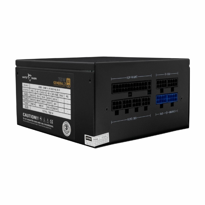 Napajalnik WHITE SHARK GENERAL-2 GPSU-750W,  80 Plus Gold, modularni