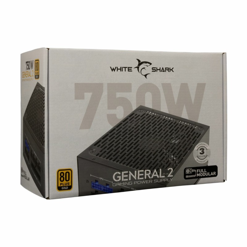 Napajalnik WHITE SHARK GENERAL-2 GPSU-750W,  80 Plus Gold, modularni