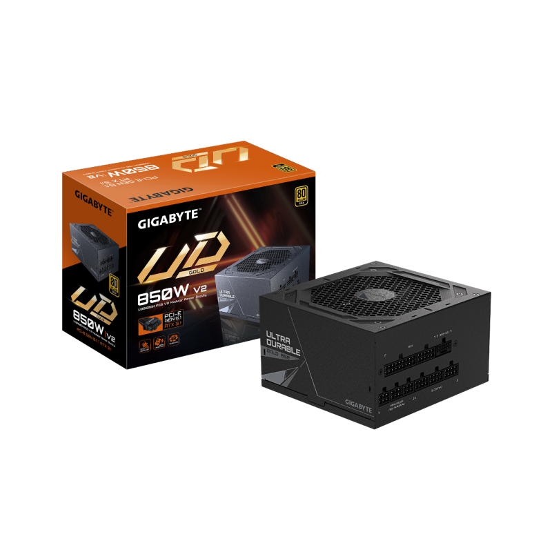 Napajalnik GIGABYTE UD850GM PG5 V2, 80 Plus Gold, 850W, modularni