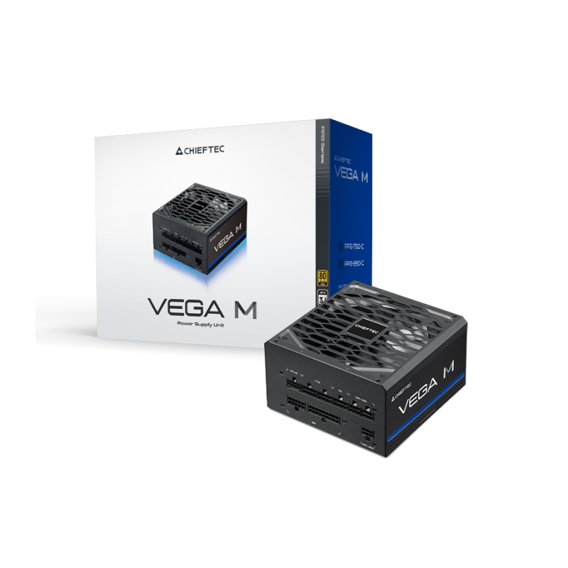 Napajalnik Chieftec Vega M, 850W, ATX, 80 Plus Gold, modularni