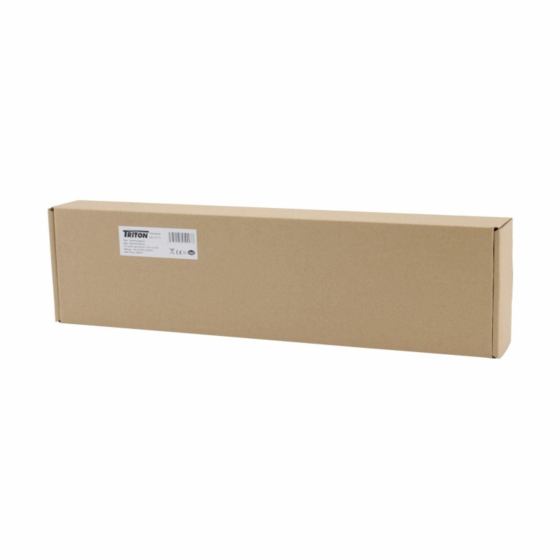 Razdelilec 48cm 8x220V ALU prenapetostna zaščita črna Triton