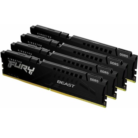 Pomnilnik 128GB (4x32GB) DDR5 5200MHz KINGSTON Fury Beast, KF552C40BBK4-128