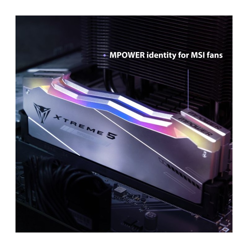 Pomnilnik DDR5 32GB (2x16GB) 4800MHz Patriot Viper Xtreme 5 RGB, PVXR532G64C32KM