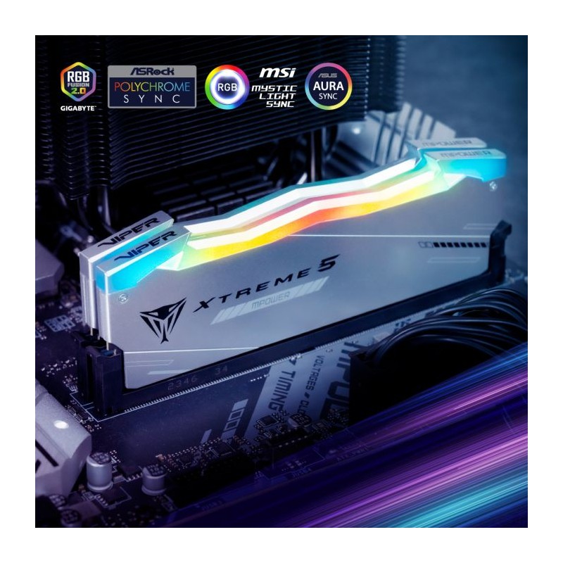 Pomnilnik DDR5 32GB (2x16GB) 4800MHz Patriot Viper Xtreme 5 RGB, PVXR532G64C32KM
