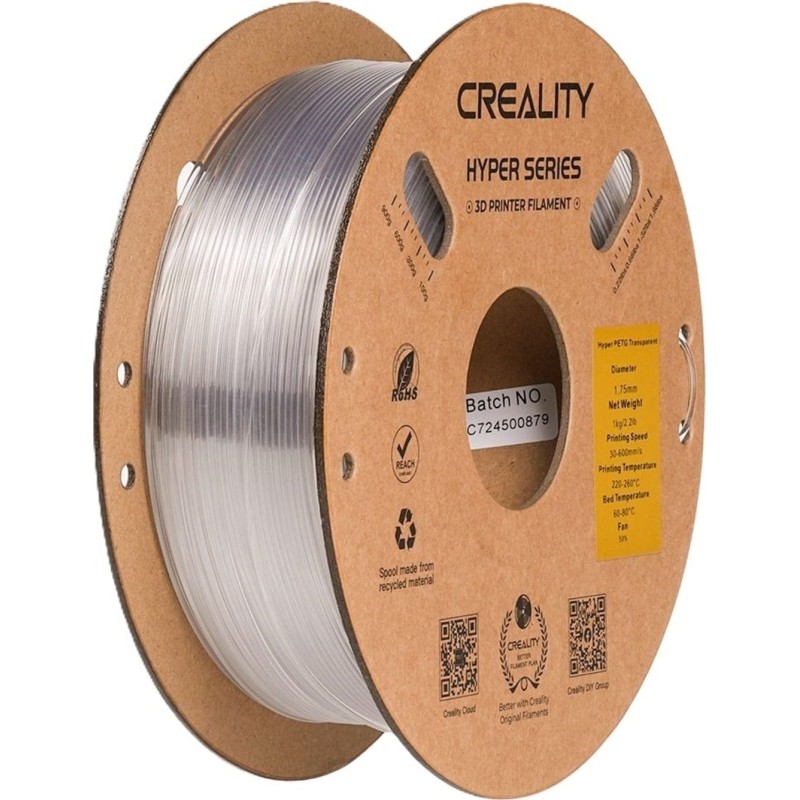Polnilo za 3D tiskalnik Creality Hyper PET-G, transparent