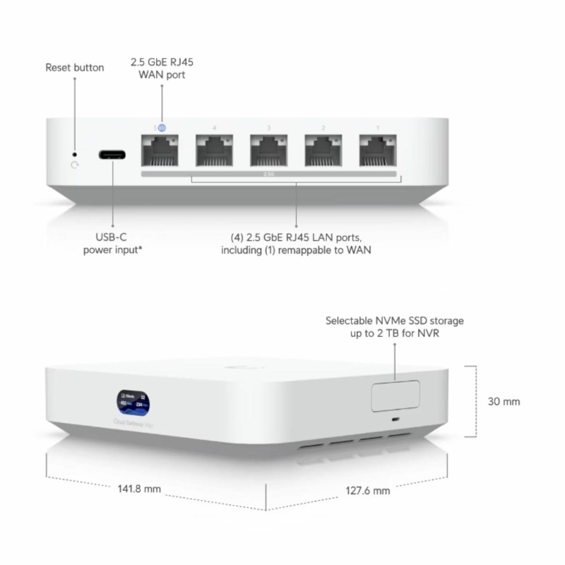 Usmerjevalnik (router) Ubiquiti Cloud Gateway Max UCG-MAX-NS