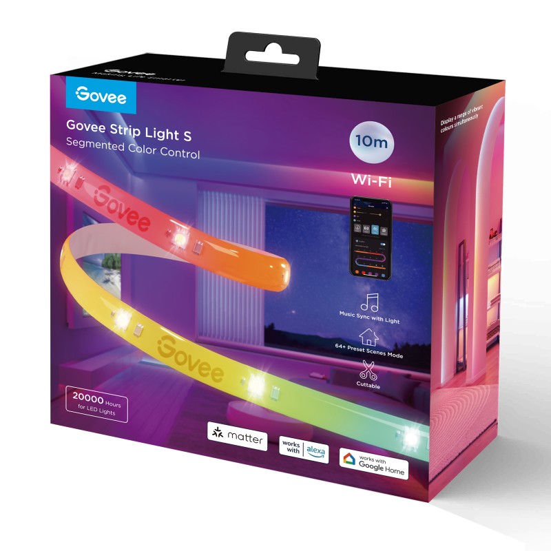 LED svetlobni trak GOVEE RGBIC S, 10m