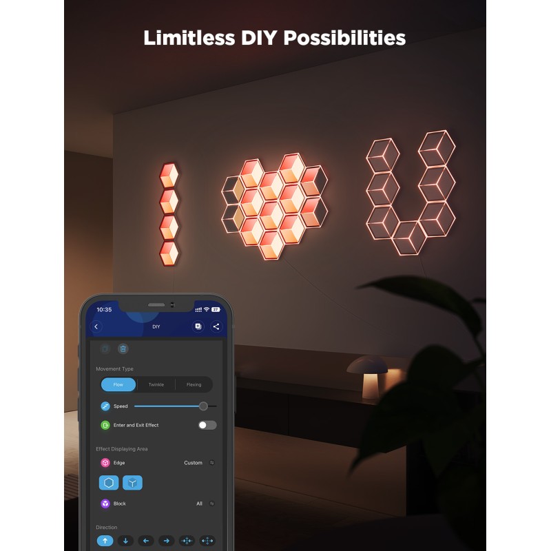 Razširitveni paket GOVEE Glide Hexagon Light Panels Ultra, 1 kos