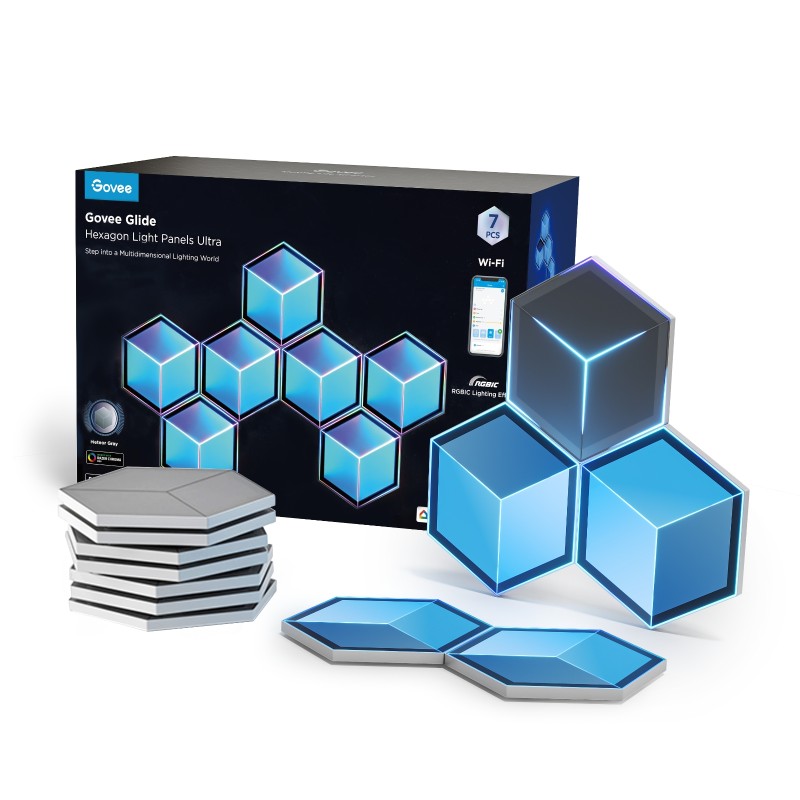 Svetlobni panel GOVEE Glide Hexahon Light Panels, 7-pack