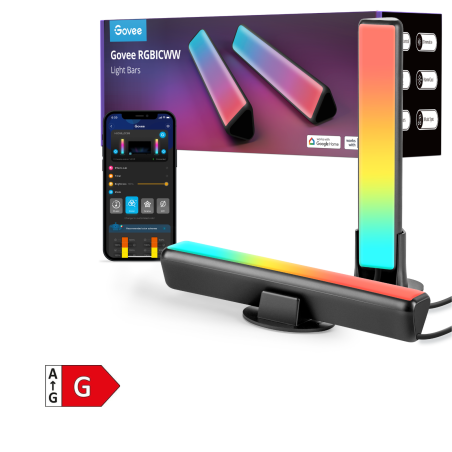 Svetlobna palica GOVEE Flow Plus, RGBICWW, WiFi + BT