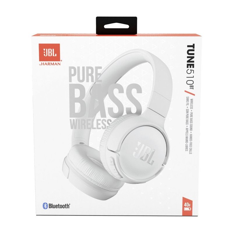 Slušalke JBL Tune 510BT, bele