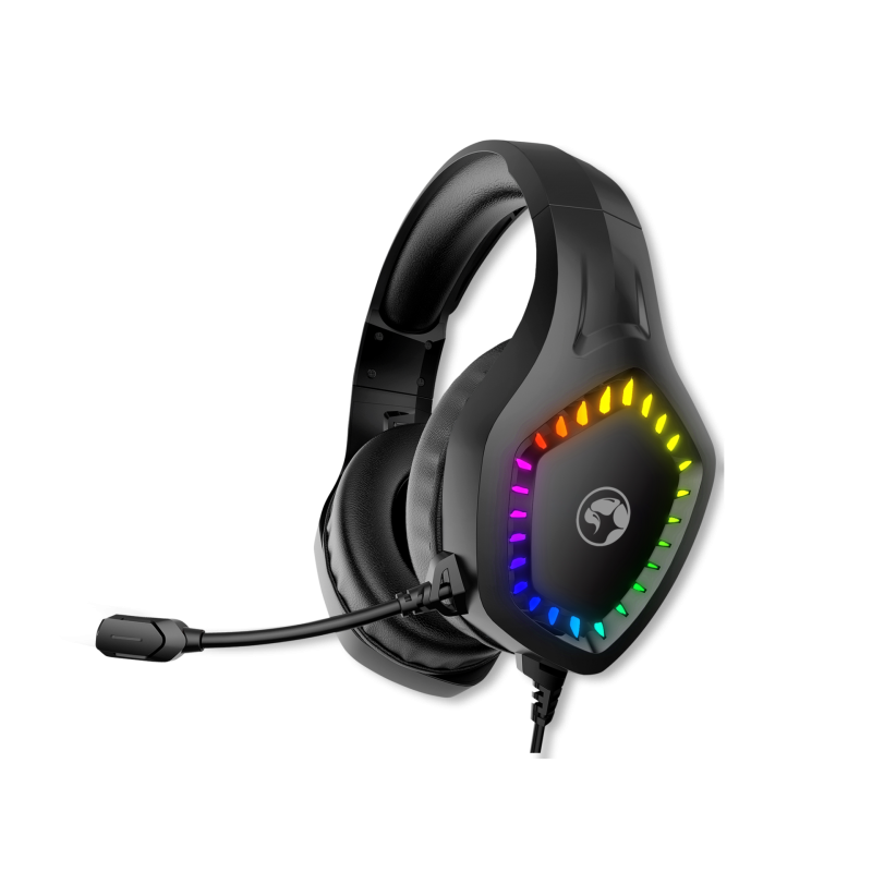 Slušalke Marvo H8360, RGB, črne