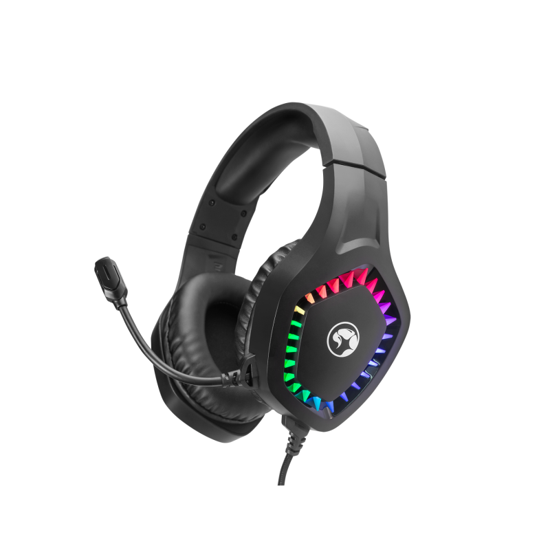Slušalke Marvo H8360, RGB, črne