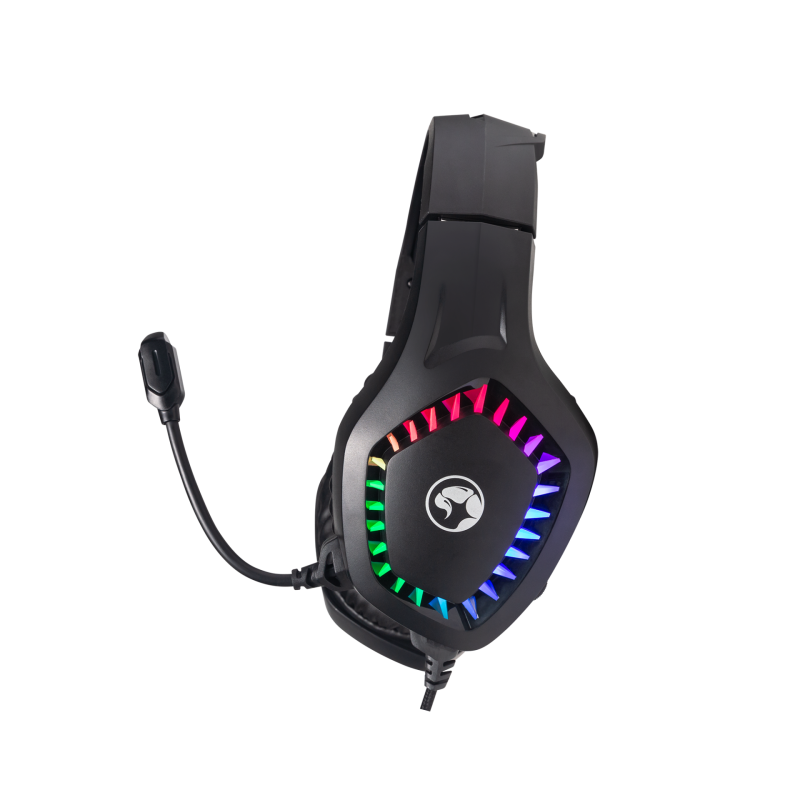 Slušalke Marvo H8360, RGB, črne