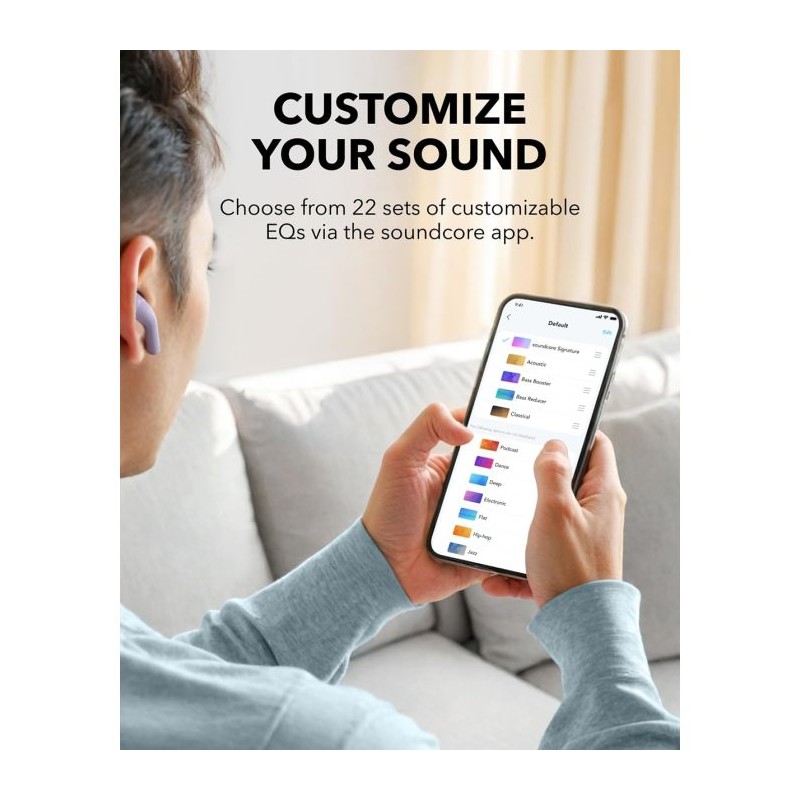 Slušalke Anker Soundcore K20i, vijolične