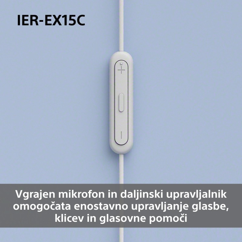 Slušalke SONY IER-EX15C, črne
