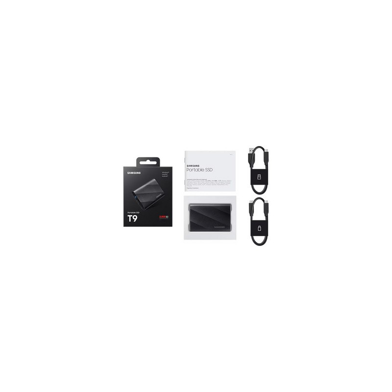 Zunanji SSD disk 4TB Samsung T9, črn, MU-PG4T0B/EU