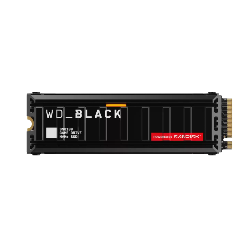 SSD disk 4TB M.2 NVMe WD Black SN8100 s hladilnikom, WDS400T1XHM
