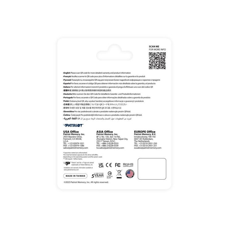SSD disk 1TB M.2 NVMe  Patriot P410