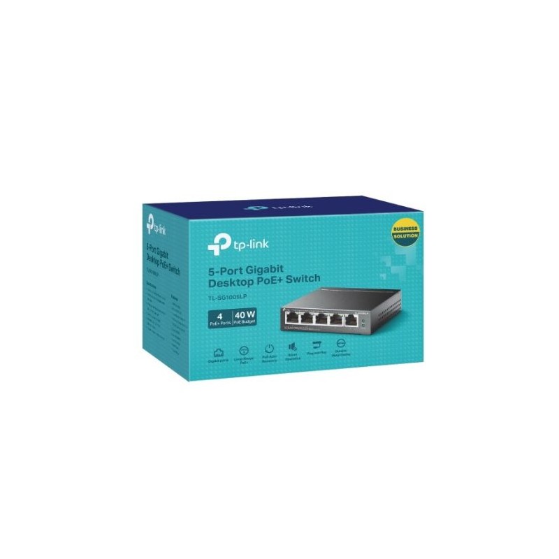 TP-LINK TL-SG1005LP 5-Port Gigabit 4-Port PoE/PoE+