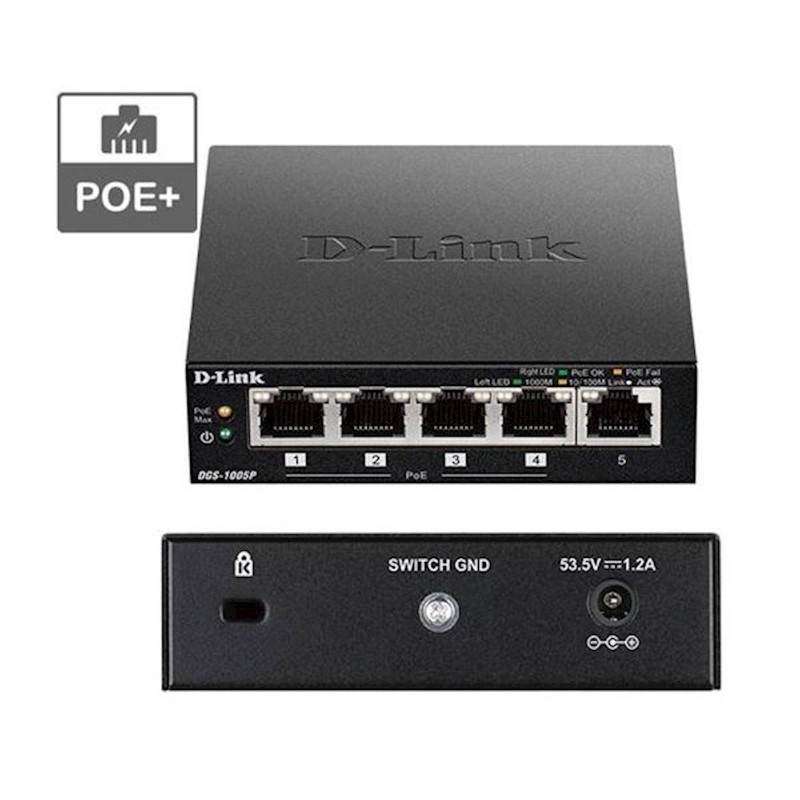 Stikalo (switch) D-link DGS-1005P/E