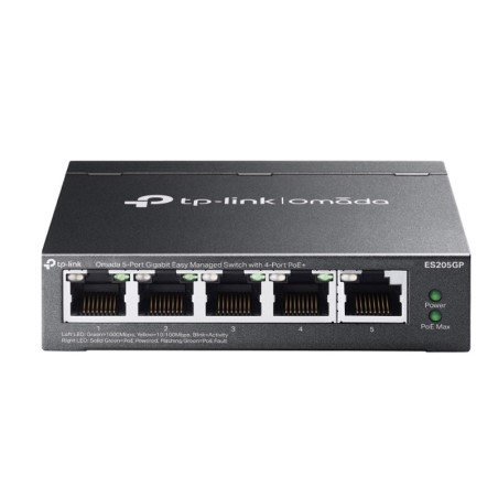 Stikalo (switch) TP-LINK Omada ES205GP, 5-port, PoE+