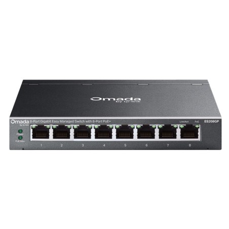 Stikalo (switch) TP-Link Omada ES208GP, 8-port, PoE+